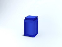 PORTA COTONETE C/ TPA EM RESINA RECTA 