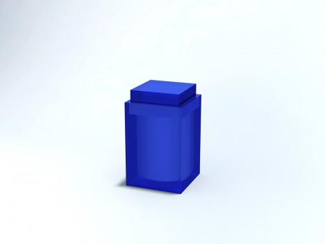 PORTA COTONETE C/ TPA EM RESINA RECTA 