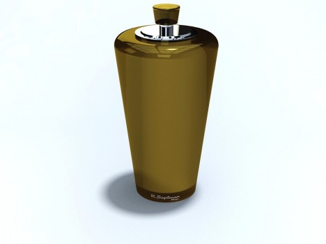 PORTA ESCOVA DE DENTE C/ TPA DECORADA CONE