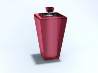 PORTA ESCOVA DE DENTE C/ TPA DECORADA PIRAMIDE