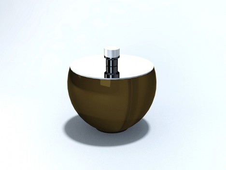 PORTA ALGODAO E COTONETE C/ TPA EM AÇO INOX SPACE