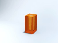 VASO Quadrado com Cone Nº 01