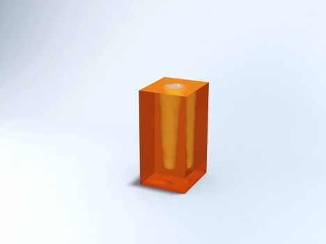 VASO Quadrado com Cone Nº 01