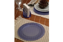 Coleção 2001 - Sousplat e porta guardanapo